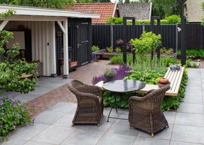 groen paarse tuin met cortenstaal waterelement (7)