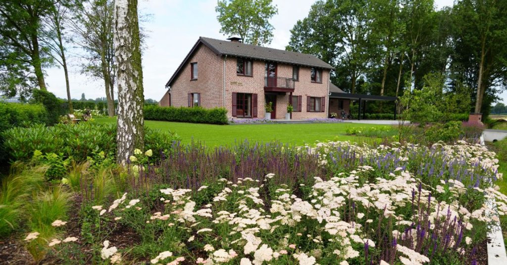 landelijke tuin met zwembad en poolhouse dutch quality gardens erica tuinen (1)